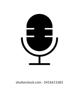 vector de icono de micrófono. vector de icono de karaoke