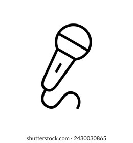 vector de icono de micrófono. vector de icono de karaoke
