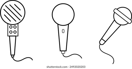 microphone icon vector. karaoke icon vector