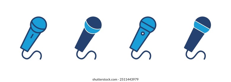 ícone do microfone vetor. ícone do karaoke vetor