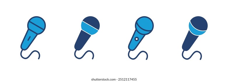 Mikrofonsymbol, Vektor. Karaoke-Symbolvektor