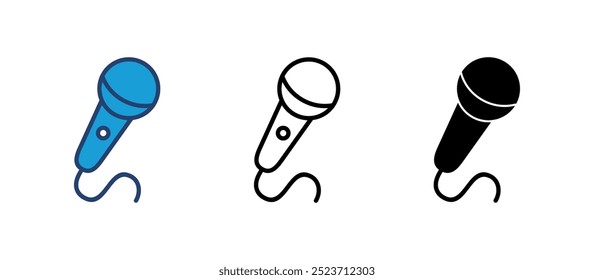 Mikrofonsymbol, Vektor. Karaoke-Symbolvektor