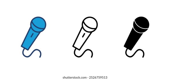Mikrofonsymbol, Vektor. Karaoke-Symbolvektor