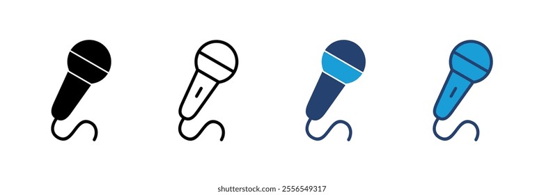 microphone icon vector. karaoke icon vector