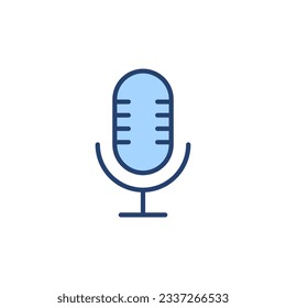 Microphone icon vector. karaoke sign and symbol