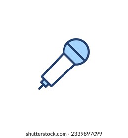 Microphone icon vector. karaoke sign and symbol