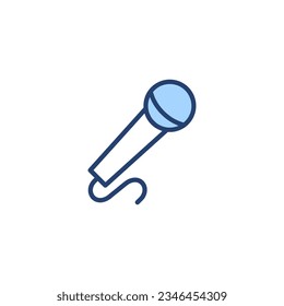Vector de iconos de micrófono. símbolo de karaoke