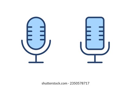 Microphone icon vector. karaoke sign and symbol