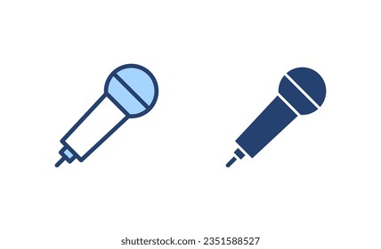 Microphone icon vector. karaoke sign and symbol