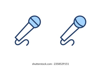 Microphone icon vector. karaoke sign and symbol