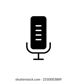Microphone icon vector. karaoke sign and symbol