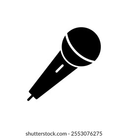Microphone icon vector. karaoke sign and symbol