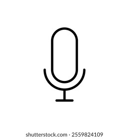 Microphone icon vector. karaoke sign and symbol