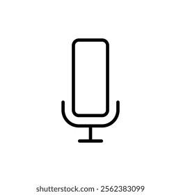 Microphone icon vector. karaoke sign and symbol