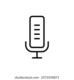Microphone icon vector. karaoke sign and symbol