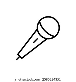 Microphone icon vector. karaoke sign and symbol