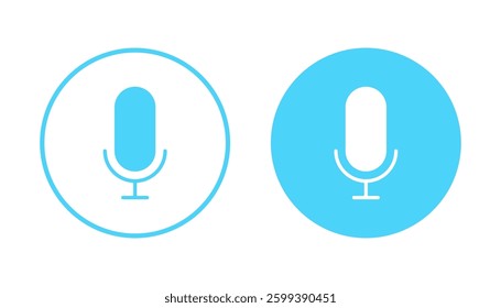 Microphone icon vector. karaoke sign and symbol