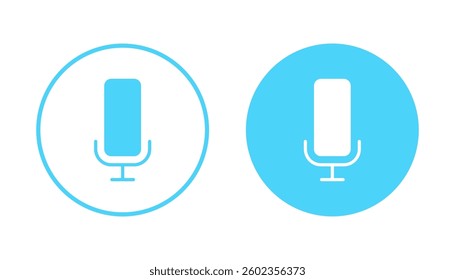 Microphone icon vector. karaoke sign and symbol