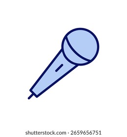 Vector del icono del micrófono. signo y símbolo del karaoke