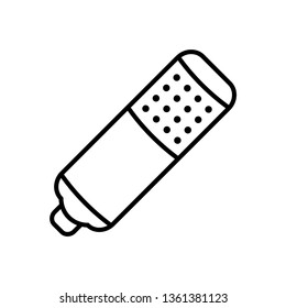 Microphone icon vector - Line art