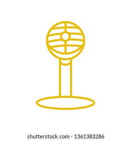 Microphone icon vector - Line art