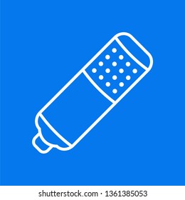 Microphone icon vector - Line art