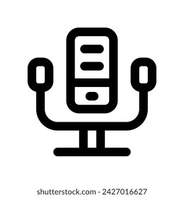 microphone icon. vector line icon for your website, mobile, presentation, and logo design.
