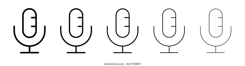Microphone icon Vector logo sign