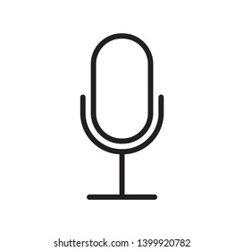 Microphone icon vector logo template