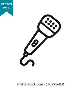 microphone icon vector logo template 