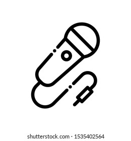 microphone icon vector logo template illustration eps-10