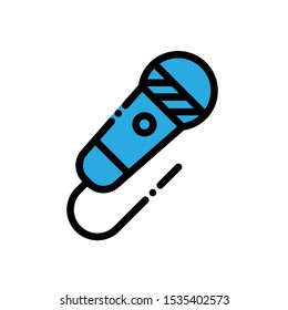 microphone icon vector logo template illustration eps-10
