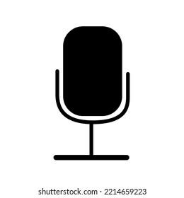 Microphone icon vector  logo template Isolated on white background.