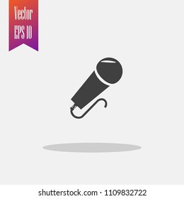 Microphone icon vector. Mic icon
