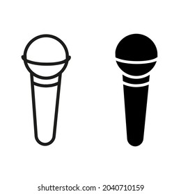 
Microphone icon vector. Mic illustration sign. Karaoke symbol.