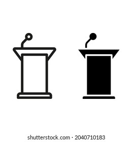 
Vector de iconos de micrófono. Signo de ilustración de micrófono. Símbolo de karaoke.