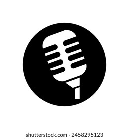 Microphone icon vector. mic illustration sign. Karaoke symbol. Audio logo.