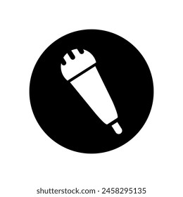 Microphone icon vector. mic illustration sign. Karaoke symbol. Audio logo.