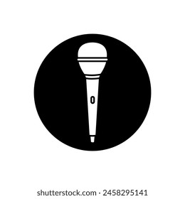Microphone icon vector. mic illustration sign. Karaoke symbol. Audio logo.