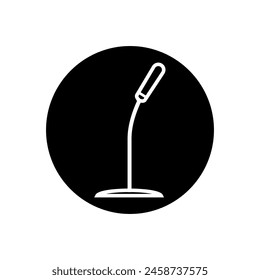 Microphone icon vector. mic illustration sign. Karaoke symbol. Audio logo.