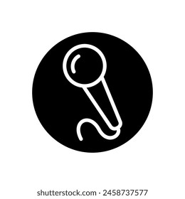 Microphone icon vector. mic illustration sign. Karaoke symbol. Audio logo.