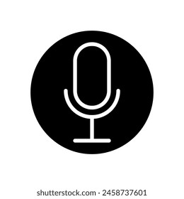Microphone icon vector. mic illustration sign. Karaoke symbol. Audio logo.