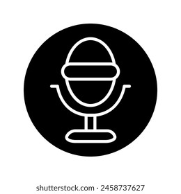Microphone icon vector. mic illustration sign. Karaoke symbol. Audio logo.