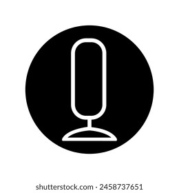 Microphone icon vector. mic illustration sign. Karaoke symbol. Audio logo.