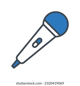 Microphone icon vector on trendy design