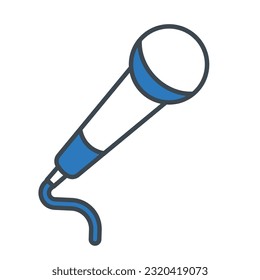Vector de iconos de micrófono en diseño de moda