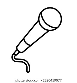 Mikrofon-Ikone-Vektorgrafik im trendigen Design