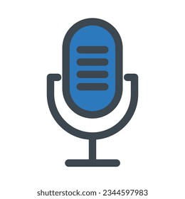 Microphone icon vector on trendy style for design and print