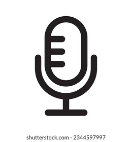 Vector de iconos de micrófono en estilo de moda para diseño e impresión