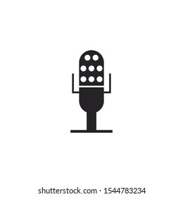 microphone icon vector on a white background